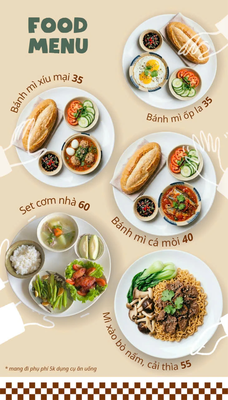 Menu đồ ăn