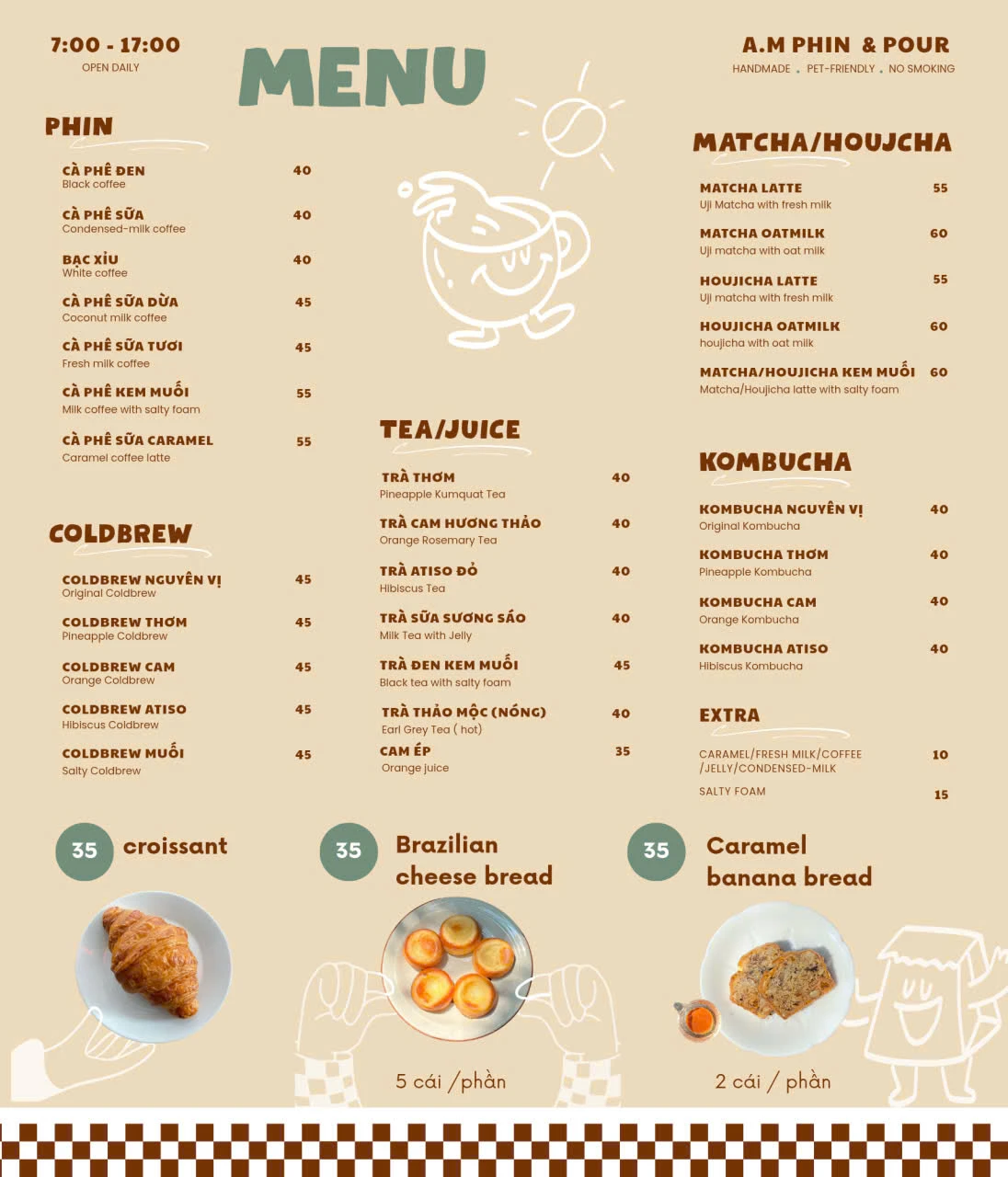 Menu đồ uống